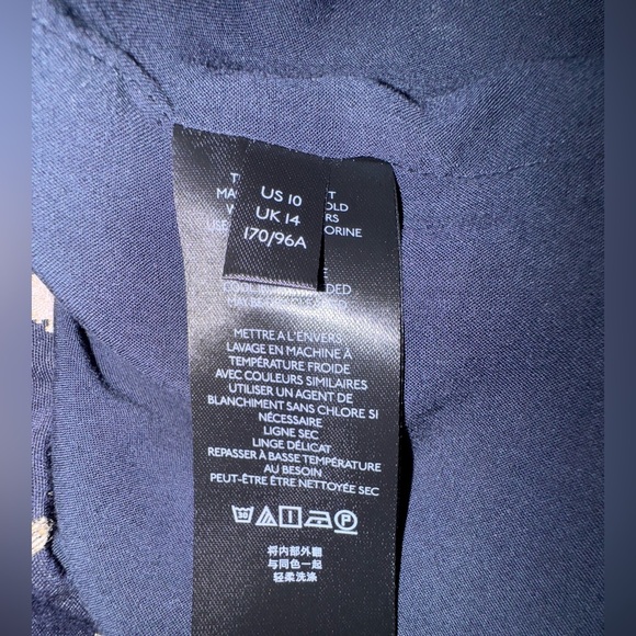 Maeve by Anthropologie Navy Floral Sleeveless Dress w/pockets! – Size 10. EUC - Picture 10 of 15